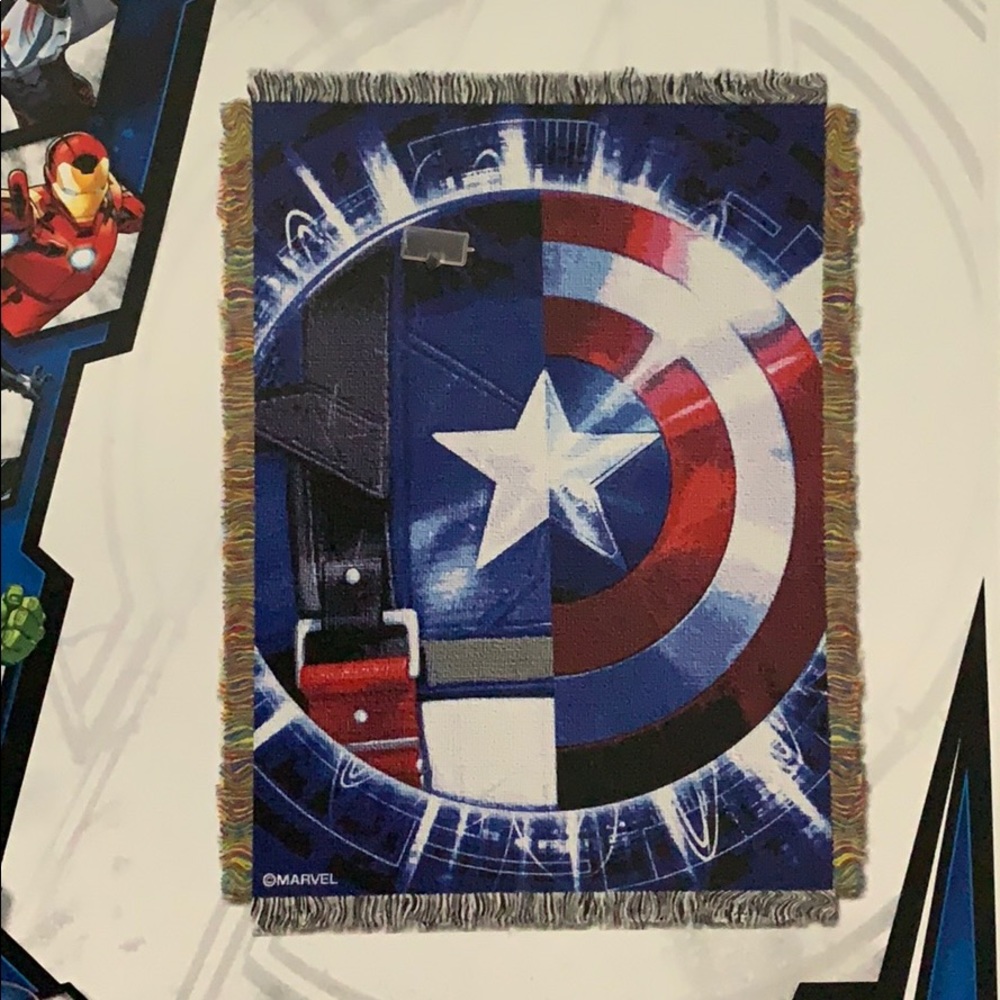 Marvel Avengers Captain America Throw